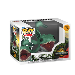 Rotaļlietu figūriņa, dinozaurs Funko POP! Movies Jurassic World Mosasaurus 1798, zaļa krās.