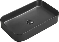 Vonios praustuvas Mexen Vena 22196085, keramika, 60 cm x 37 cm x 11 cm, juoda sp.