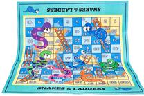 Žaidimų kilimėlis Snakes and Ladders Game Mat, 80 cm x 70 cm, įvairių spalvų