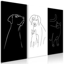 Reprodukcija Artgeist Domestic Animals KR33, 90 cm x 60 cm