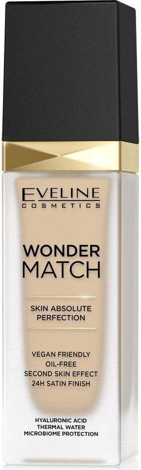 Skystas makiažo pagrindas Eveline Wonder Match, 10 light vanilla, 30 ml
