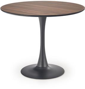 Стол Olmo, черный цв./ореховый цв., 90 см x 90 см x 73 см