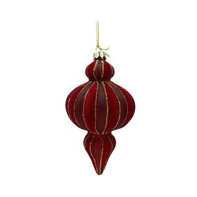 Eglītes rotājums Christmas Touch EB440039, zelta krās./sarkana krās., 15.5 cm, stikls