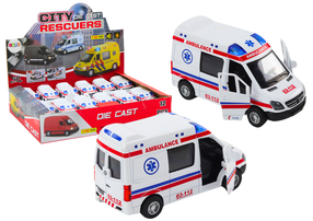  Mängu kiirabiauto Lean Toys City Rescuers, 1:32, valge v.