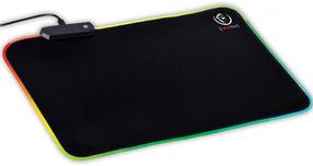 Pelės kilimėlis Rebeltec Slider M LED, 26 cm x 36 cm x 0.3 cm, juoda sp.
