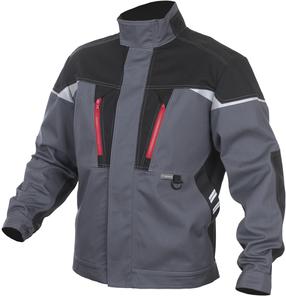 Darba jaka Sara Workwear Expert 10437, melna krās./pelēka krās., L izmērs