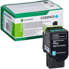 Toonerikassett Lexmark C232HC0 Cyan, sinine v.