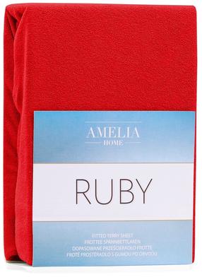 Palags Restilo Ruby, sarkana krās., 140/160 x 200 cm, ar gumiju