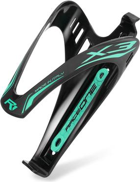 Pudeļu turētājs RaceOne X3 Race BOTC212, polimērs, melna krās./zaļa krās.