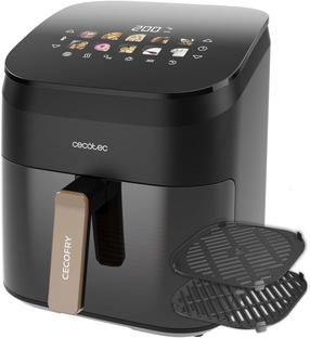 Karšto oro gruzdintuvė Cecotec Cecofry&Grill Smokin' 6500, juoda sp., 2200 W, 6.5 l