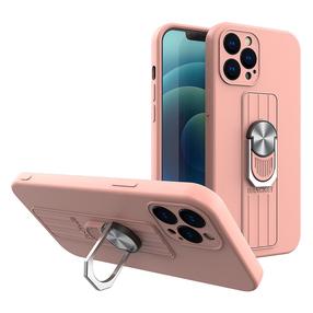 Telefono dėklas Hurtel With Finger Grip For iPhone 13 Pro, rožinė sp., Apple