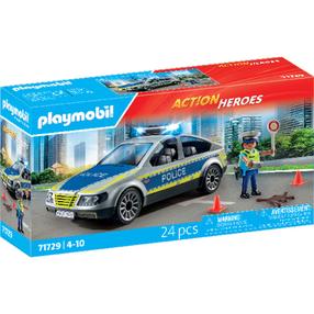 Konstruktorius Playmobil Action Heroes Police Patrol Car 71729, 24 vnt., įvairių spalvų