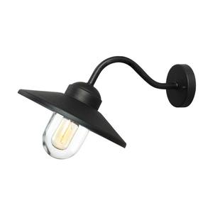 Āra sienas lampa Elstead Lighting Klampenborg 1, 60W, E27, IP44, melna krās., 27.5 cm x 25.5 cm