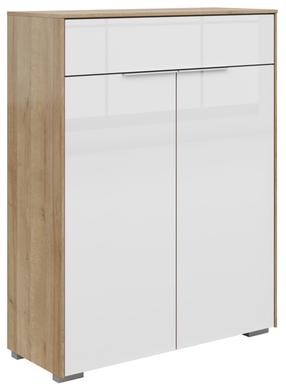 Komoda Nevada, balta sp./riviera oak sp., 110 cm x 81 cm x 37 cm