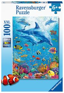 Dėlionė Ravensburger Pod of Dolphins, 100 vnt.