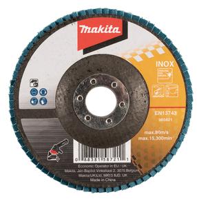 Žiedlapinis šlifavimo diskas Makita B-22816, 125 mm x 22.23 mm
