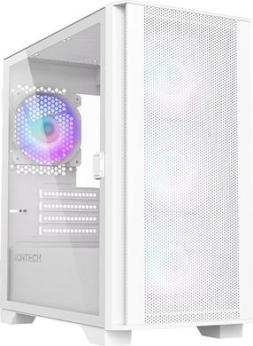 Корпус компьютера Montech AIR 100 ARGB WH, прозрачный цв./белый цв.