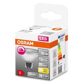 Spuldze Osram LED, Erimõõduline, balta krās., GU5.3, 8 W, 561 lm
