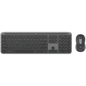Bezvadu tastatūras un peles komplekts Logitech Signature Slim Combo MK950 920-012490, Angļu (US), grafīta krās.