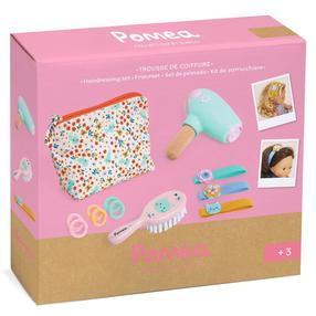 Lisa, juuksuri komplekt Djeco Pomea, mitmevärviline