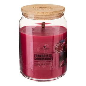 Svece, aromātiskā Atmosphera Vicky Rasberry, 60 h, 435 g, rozā krās.