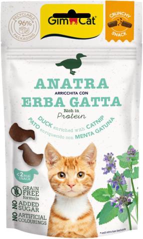 Skanėstas katėms Gimborn GimCat Crunchy Snacks, antiena/daržovės/katžolė, 0.05 kg