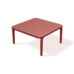 Lauko stalas Ferne Brene, raudona sp., 79.5 cm x 79.5 cm x 40.5 cm