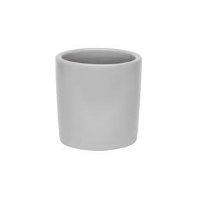 Puķu pods Domoletti GG.6694.012 CL.GI.166, keramika/māls, Ø 12 cm, pelēka krās.