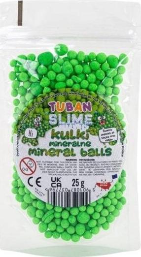 Kūrybos rinkinys, mineraliniai rutuliukai Tuban Slime, žalia sp., 25 g