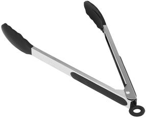Virtuvinės žnyplės Ambition Snap, 35 cm, sidabro sp./juoda sp.
