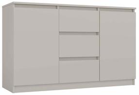 Komoda Akord Malwa 2D3S, rusva sp., 75 cm x 40 cm x 120 cm