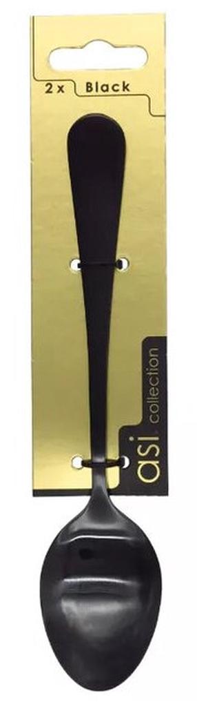Šaukštas Asi Collection, nerūdijantysis plienas, juoda sp., 2 vnt., 20 cm