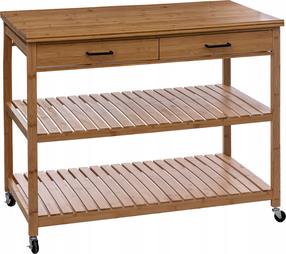 Plaukts ar riteņiem 5five, koka krās., 108 cm x 60 cm x 90 cm
