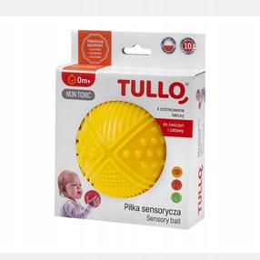 Sensorā bumba Tullo, 6 cm, dzeltena krās.