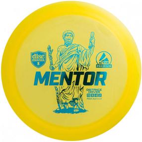Disku golfa disks Discmania Distance Driver Premium Mentor 11/5/-2/2, dzeltena krās.