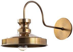 Lampa sienas Opviq Berceste 182VINTAGE-A 521SHN2147, E27, 1 x 40 W, zelta krās. / zelta krās.