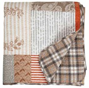 Lovatiesė Homla Cozy Autumn Patchwork, įvairių spalvų, 200 cm x 220 cm