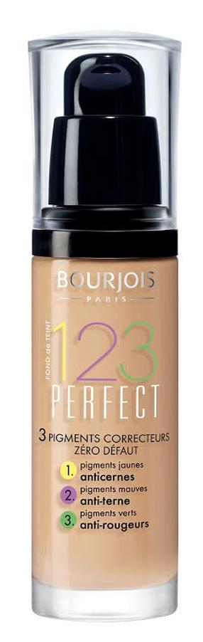 Skystas makiažo pagrindas Bourjois Paris 123 Perfect 16 Hour, beige fonce sp., 54, 30 ml
