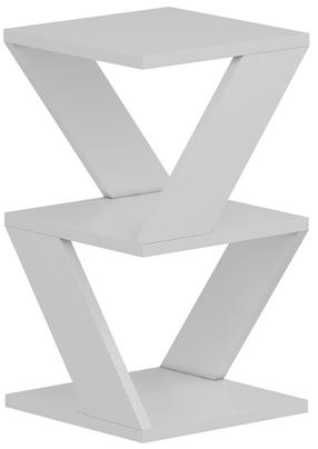 Žurnālgaldiņš Kalune Design Albeni, balta krās., 30 cm x 30 cm x 50 cm