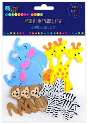 Uzlīme DallPrint Safari Animals, bērnišķīgi daudzkrāsaina