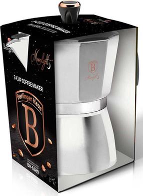 Moкa кофейник Berlinger Haus Moonlight BH-6389, 0.15 л, серебристый цв.