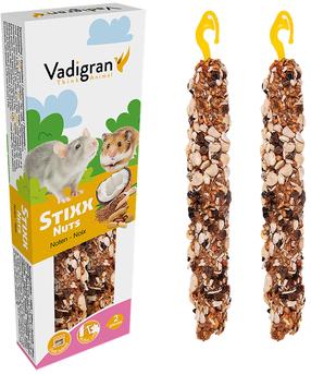 Maistas graužikams Vadigran Stixx Hamster Rat Nuts, graužikams, 0.115 kg, 2 vnt.