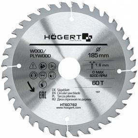 Zāģripa Högert HT6D782, 185 mm x 30 mm
