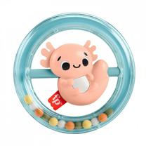 Barškutis, aksolotlis Mattel Fisher Price Sensimals Shake & Spin, mėlyna sp./rožinė sp.