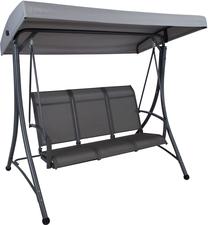 Lauko sūpynės Home4you Tampa, pilka sp., 195 cm x 178 cm x 130 cm