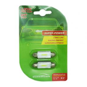 Automobilio lemputė C5W 41MM, led, balta sp., 12 V