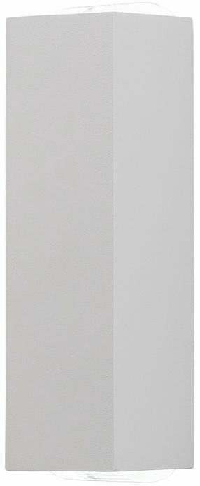 Õue seinavalgusti Nowodvorski Lens, 2W, LED, IP54, valge v., 4.5 cm x 17 cm