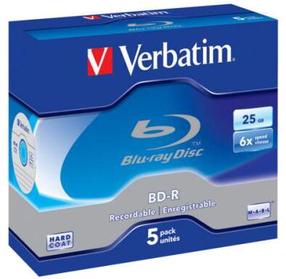 Записываемый компакт-диск Verbatim Recordable, 25 GB, 5шт.