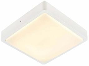 Āra griestu lampa SLV Ainos Square Sensor, 18W, LED, IP65, balta krās., 30 cm x 6.5 cm