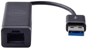 Adapteris Dell SuperSpeed USB To Gigabit Ethernet USB 3.0, RJ-45, juoda sp.